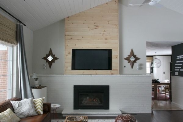 best pin on details hanging a tv on brick fireplace picture