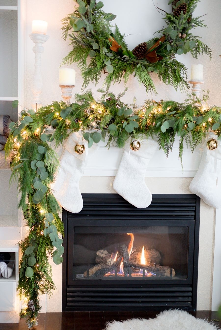 best pin on my blog craftberrybush christmas fireplace garland ideas pics