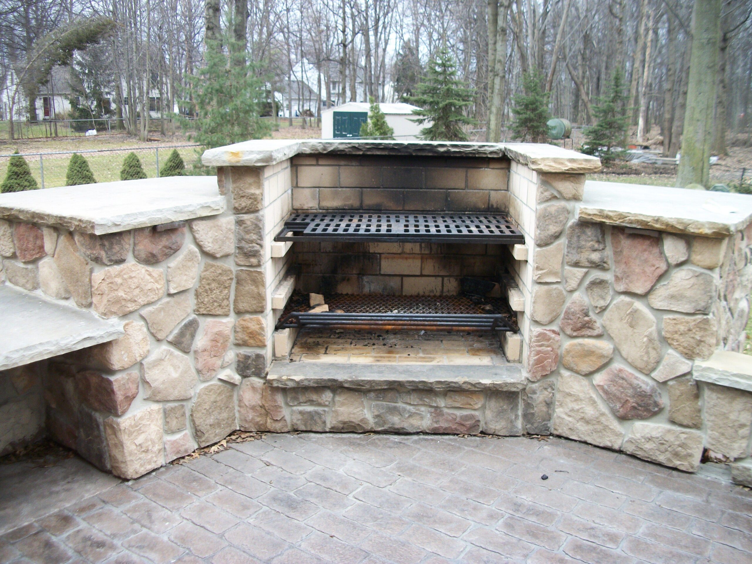 best pinfordson concrete on concreations | outdoor cooking fireplace diy brick outdoor fireplace photo