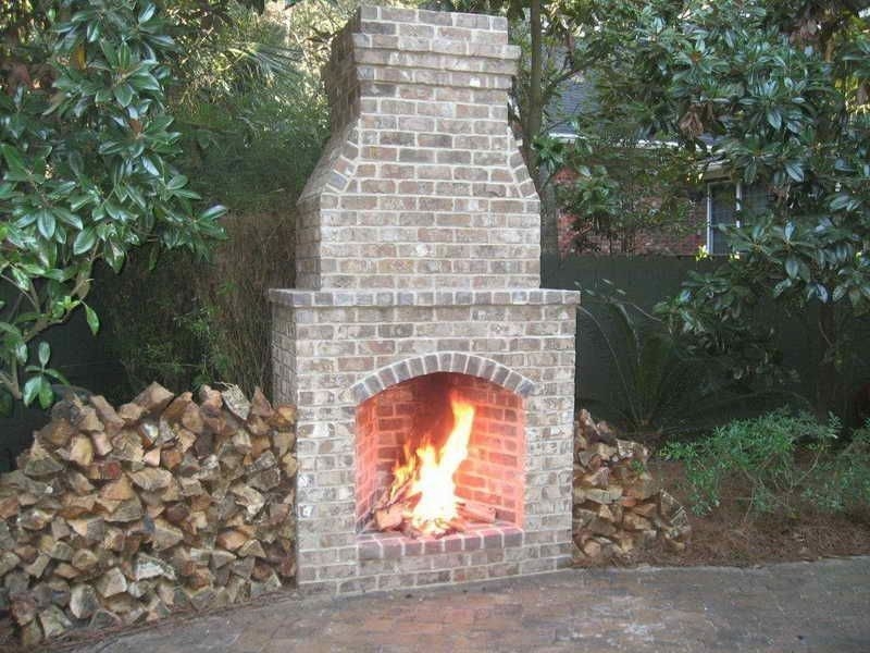 best red brick outdoor fireplace design most heat | 18 photos of the brick how to build an outdoor brick fireplace picture