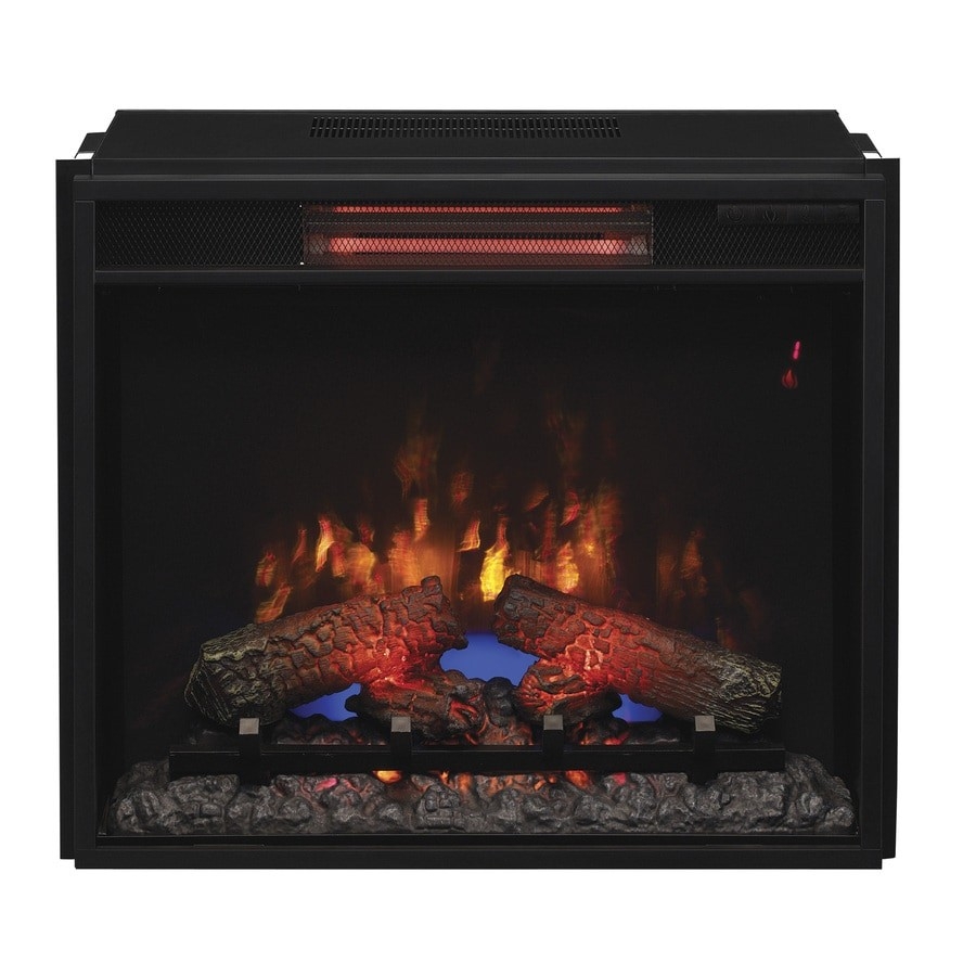 best shop classicflame 23 74 in black electric fireplace insert at lowes home depot electric fireplace insert image