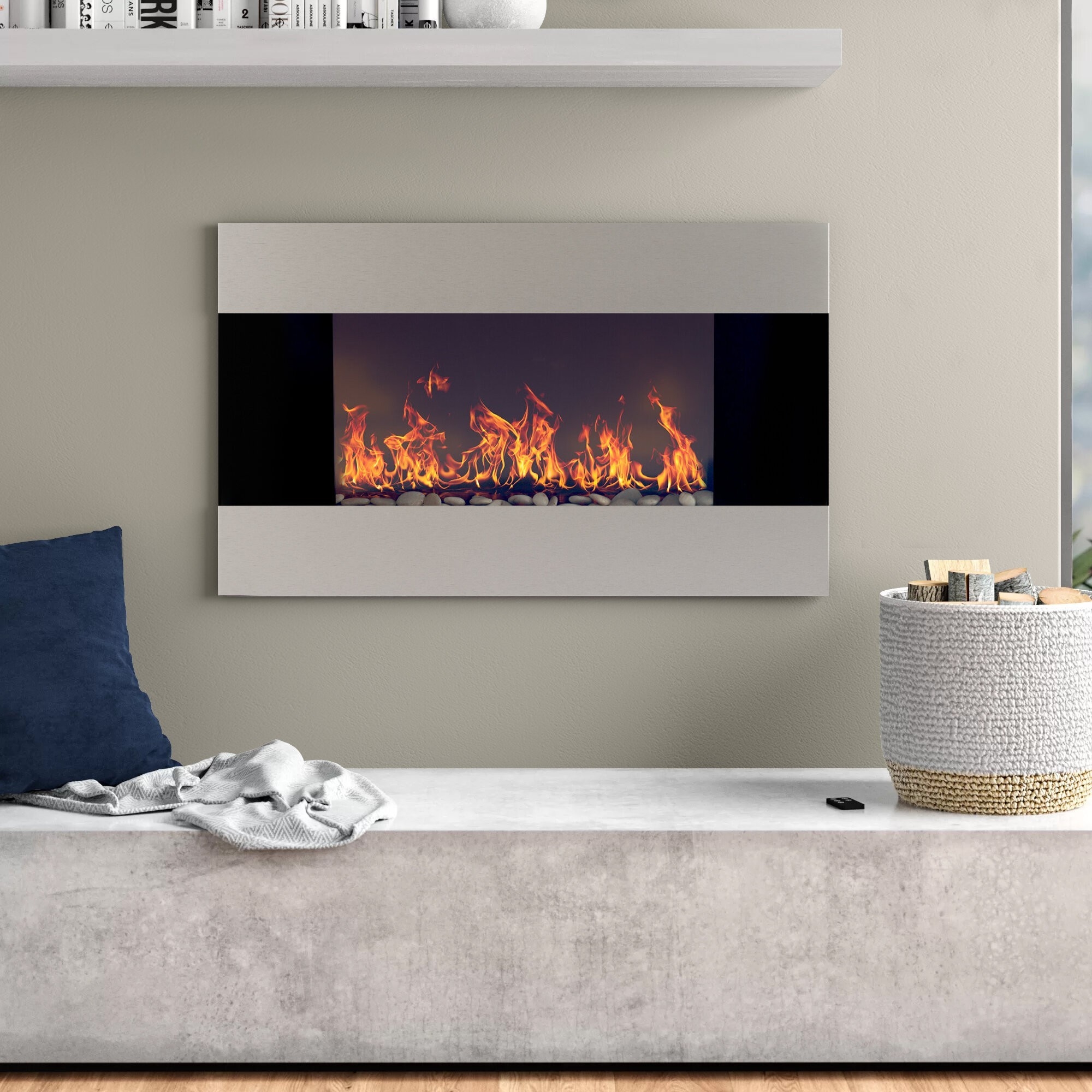 best small wall mount electric fireplace ideas on foter stainless steel electric fireplace picture