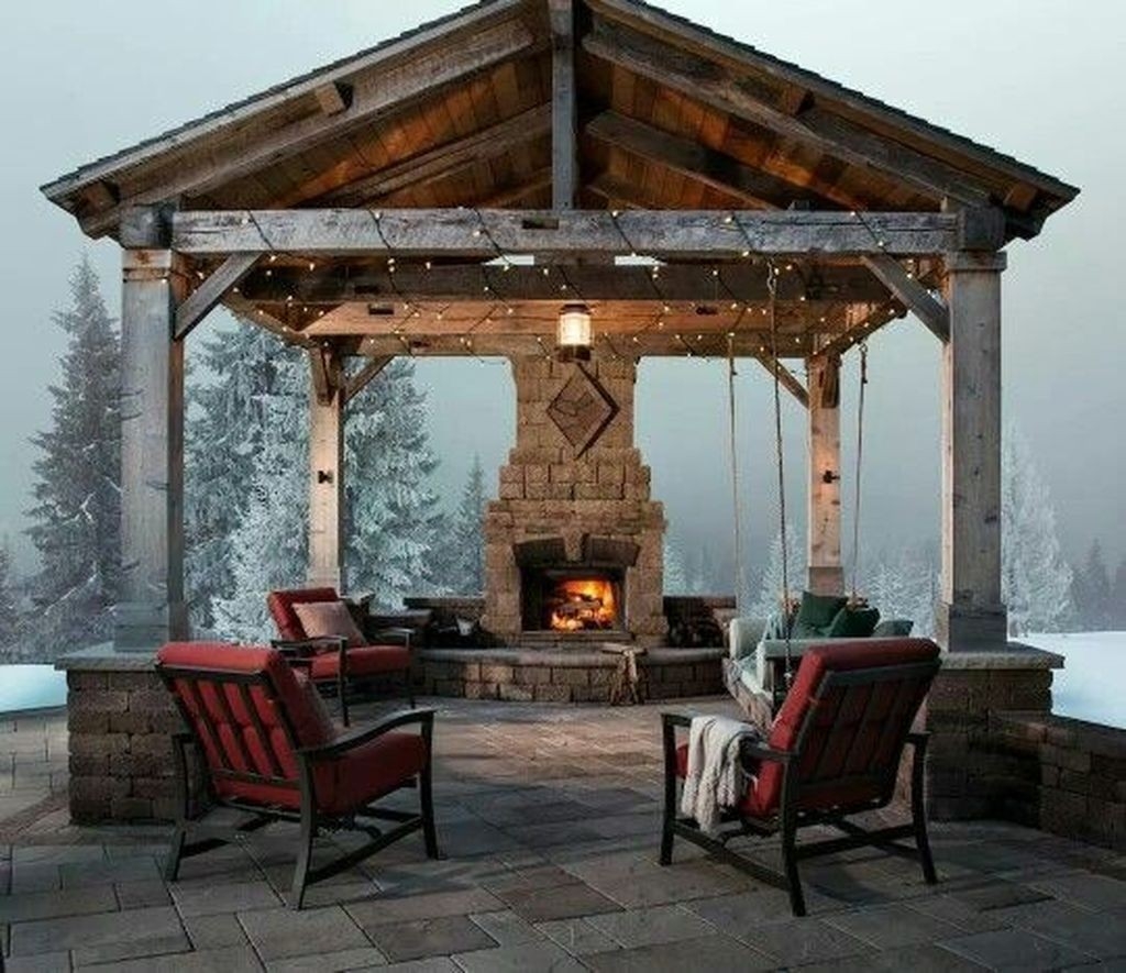 best stunning winter patio design ideas to keep it warm | outdoor fireplace small outdoor fireplace ideas photo