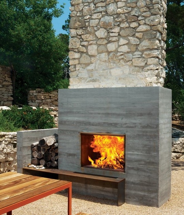 brilliant 12 amazing modern outdoor fireplaces mid century modern outdoor fireplace pics