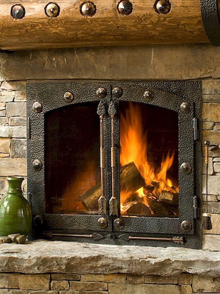 brilliant 40 unbelievable rustic fireplace designs ever | rustic fireplaces how to paint brass fireplace doors pics