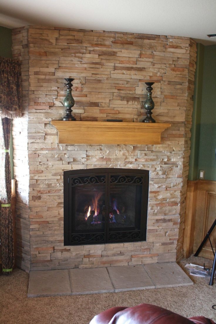 Image of Reface Fireplace With Stone Veneer Best Offer