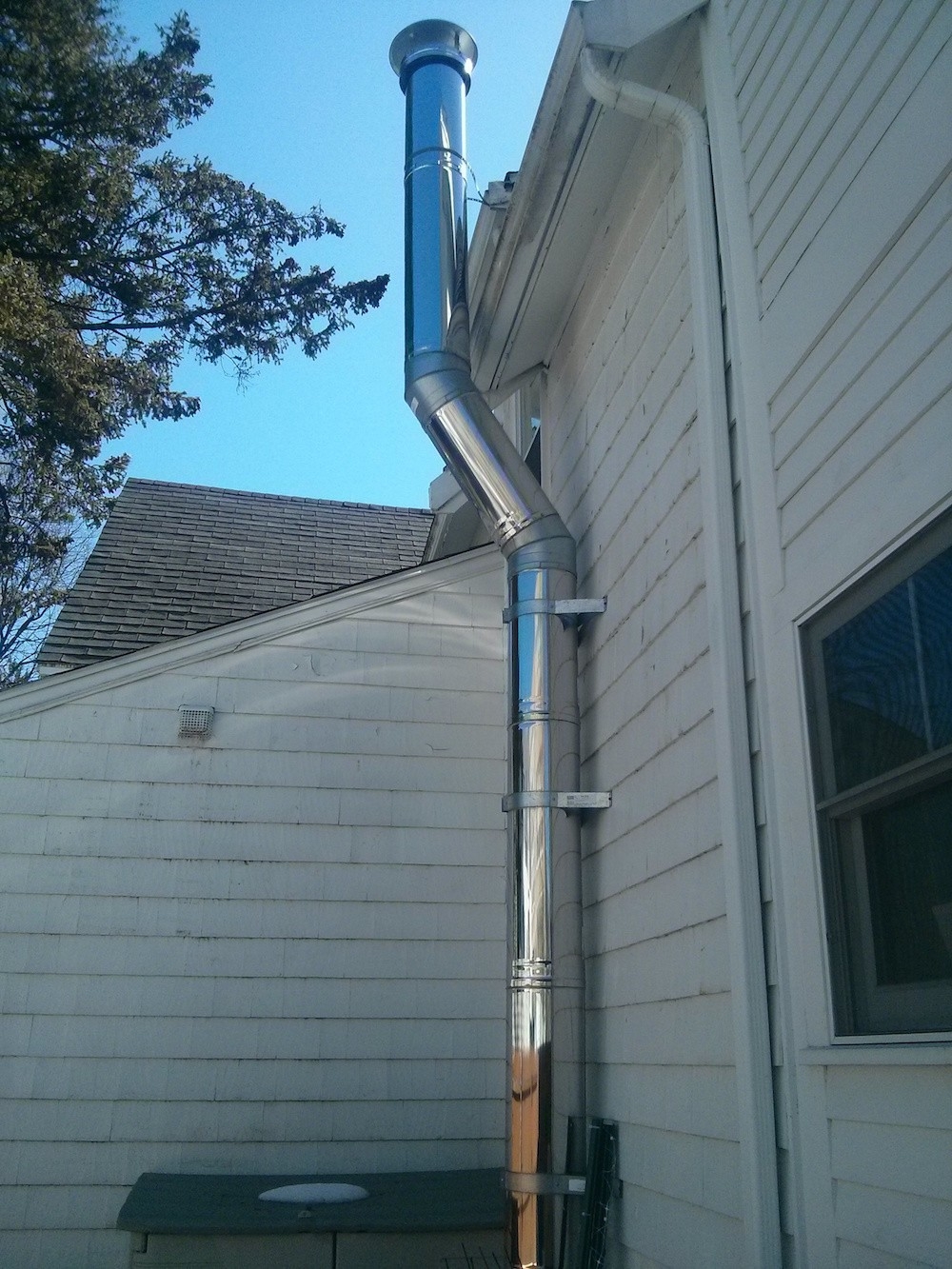 brilliant exhaust negative pressure/backdraft with boiler home improvement fireplace gas starter pipe pics