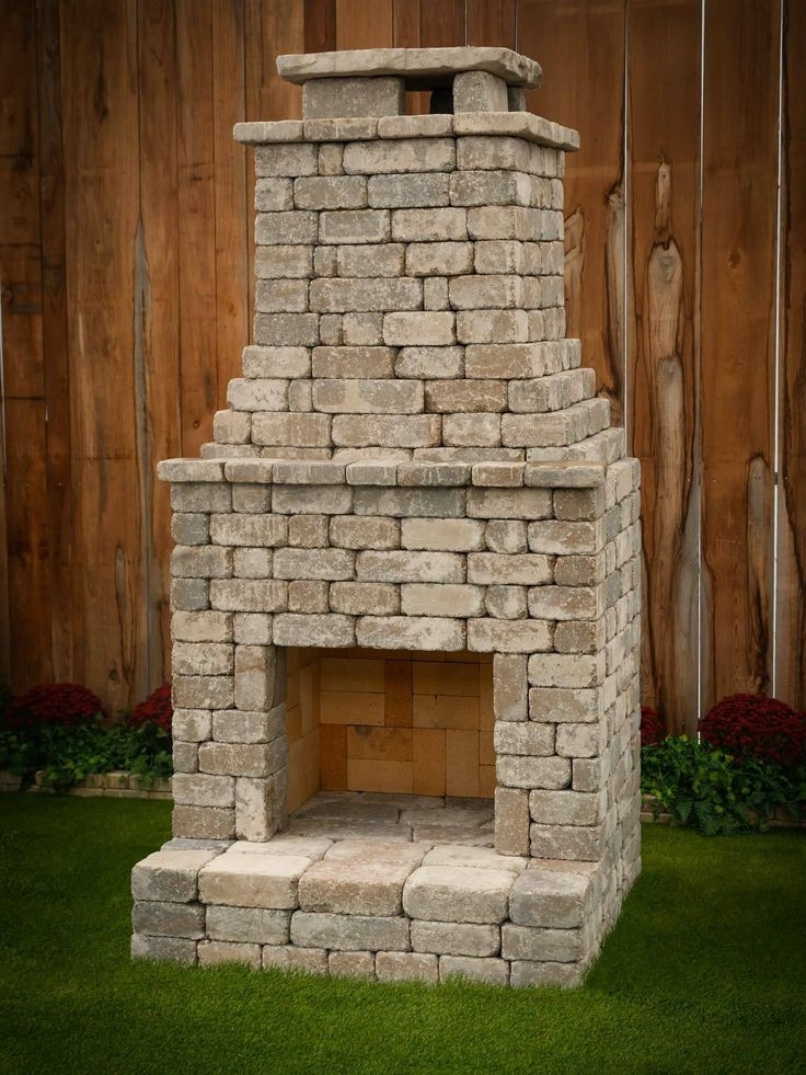brilliant princeton diy outdoor fireplace kit | shop romanstone for impressive outdoor fireplace frame kit picture
