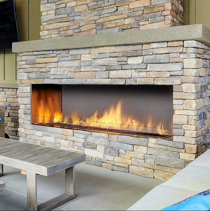 buy 60" outdoor linear gas fireplace | outdoor fireplace designs, outdoor gas stove fireplace ideas photo