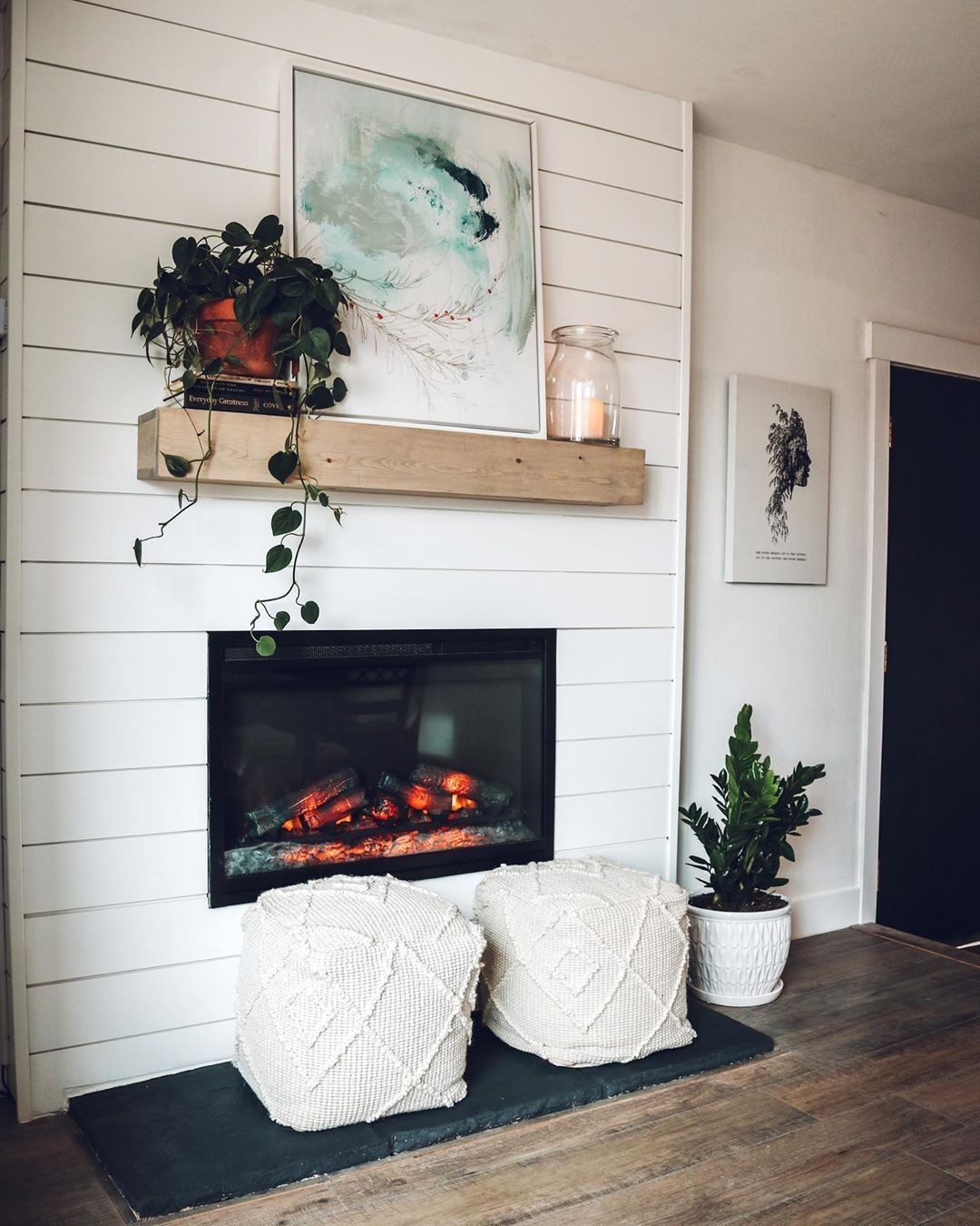 Brilliant Ways To Cover A Fireplace Brand