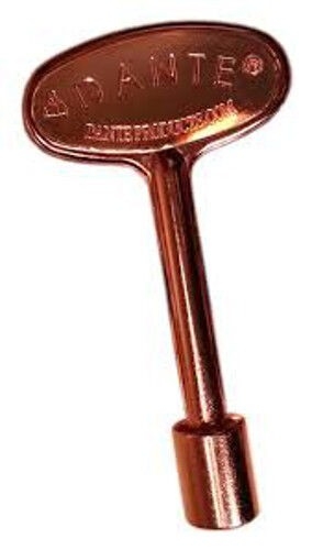 buy dante blue flame fireplace bright copper 8" gas valve key 1/4" 5/16 gas fireplace key replacement image