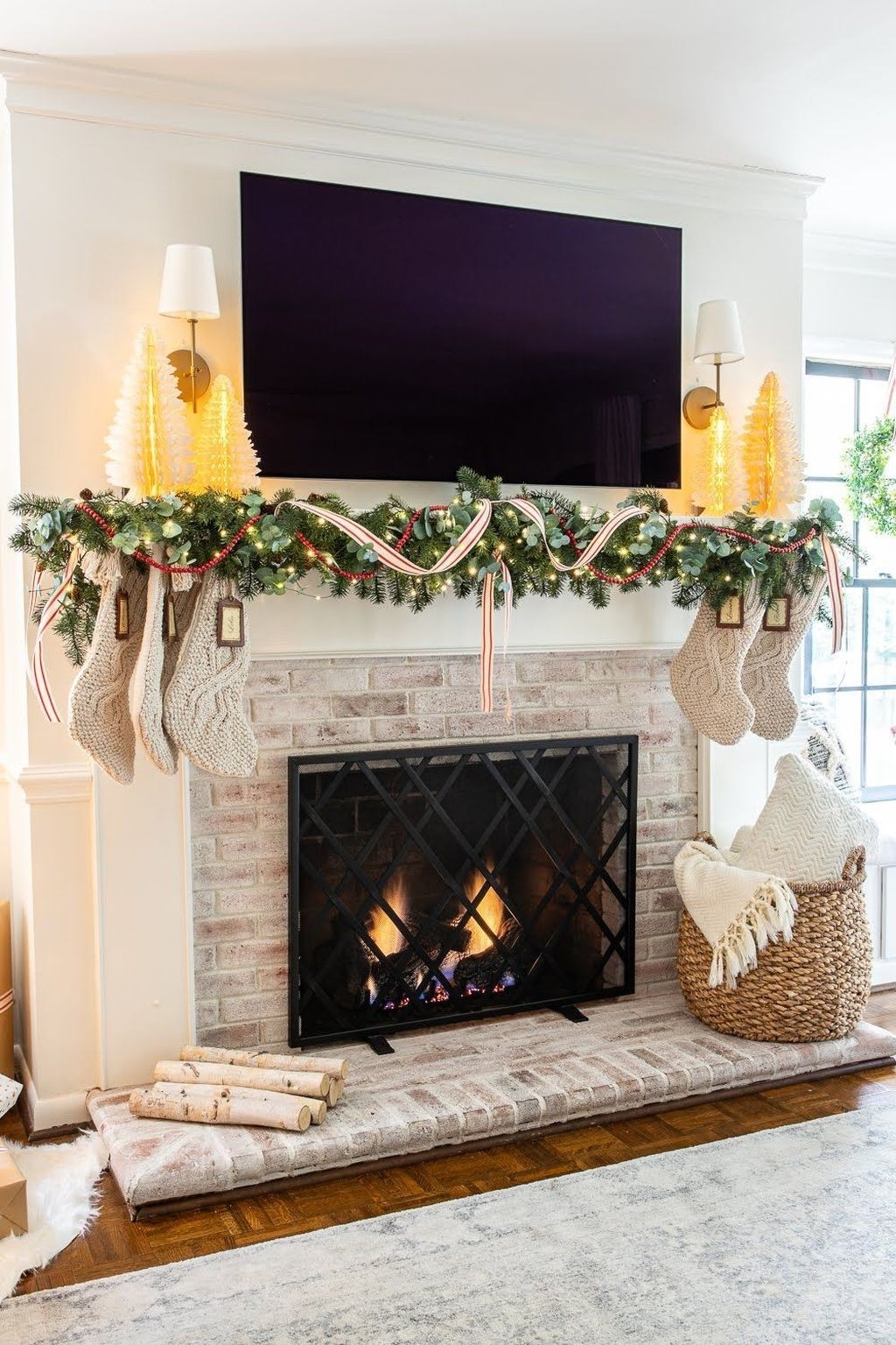 cheap 35 popular fireplace mantel decor best for this winter nunohomez everyday fireplace mantel decorating ideas picture