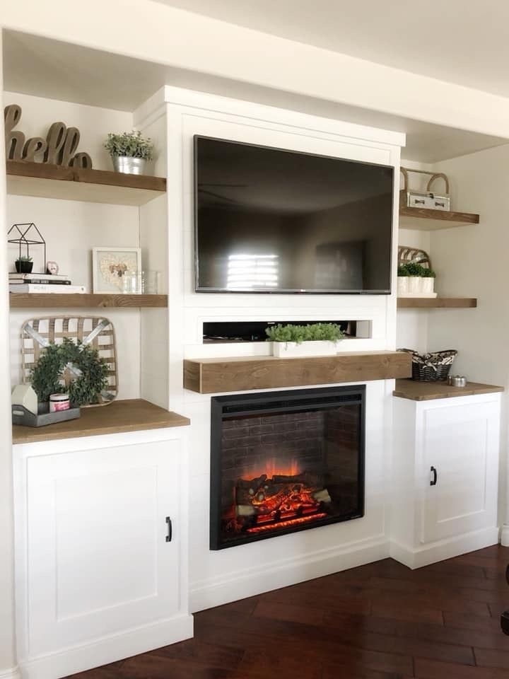 cheap built in | fireplace with cabinets, shiplack walls, home built in cabinets beside fireplace pics