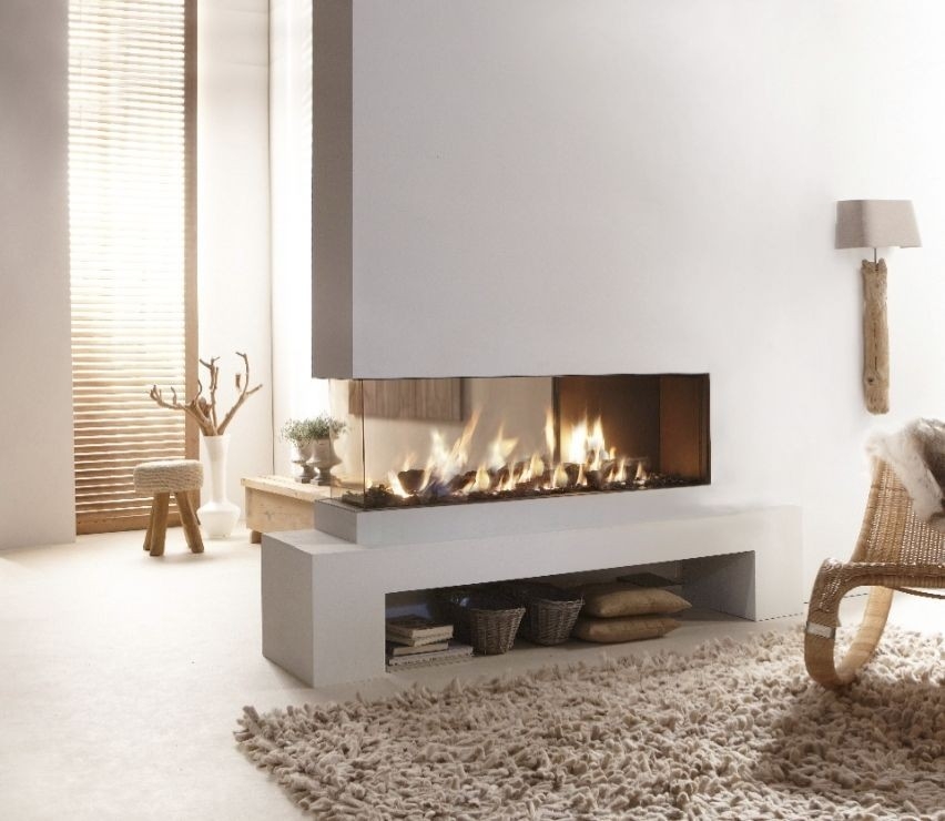 cheap creative modern 3 sided gas fireplace design homesfeed open fireplace designs pictures pics