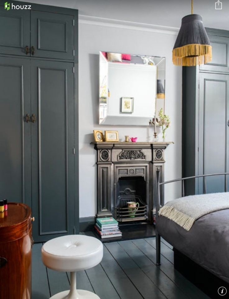 cheap grey built in wardrobes #wardrobes #closet #armoire storage, hardware built in wardrobes around fireplace pics