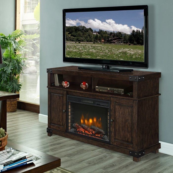 cheap hudson tv stand for tvs up to 65" with fireplace included | fireplace tv stand with fireplace costco photo