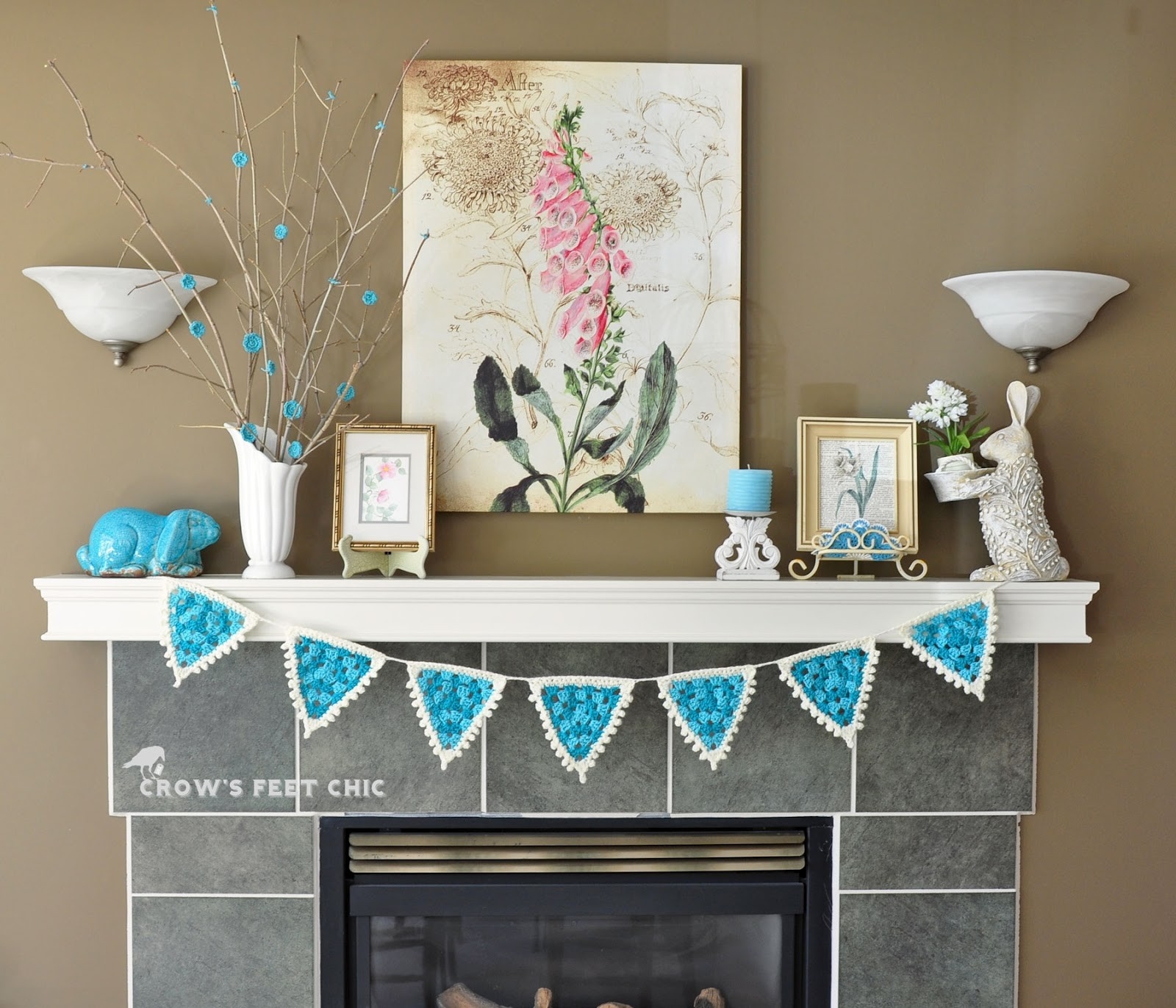 cheap spring mantle | crow's feet chic how do you spell fireplace mantel pics