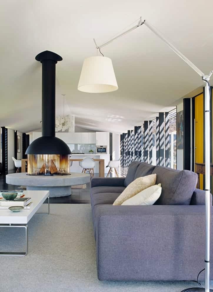 excellent 27 best fireplace remodel ideas to makeover your fireplace | decor snob fireplace in the middle of the living room image