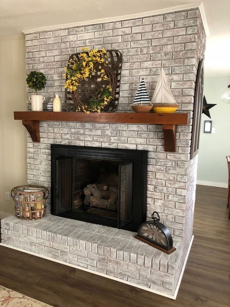 Splendid How To Decorate A Brick Fireplace Wholesale