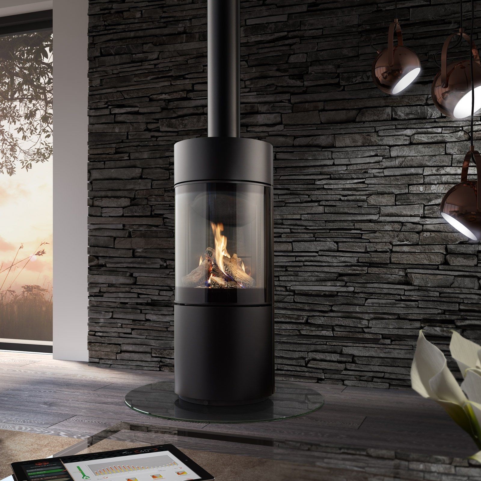 excellent dru passo eco wave freestanding gas fire in 2020 | gas fires, free how to install a freestanding fireplace photo
