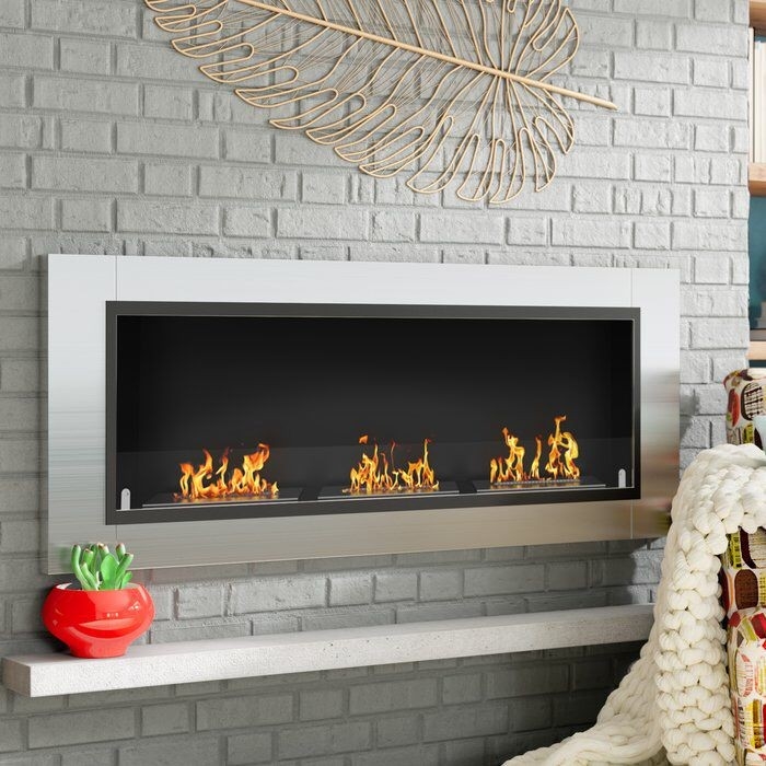 excellent kelling ventless recessed wall mounted bio ethanol fireplace | ethanol ventless wall mount gas fireplace image