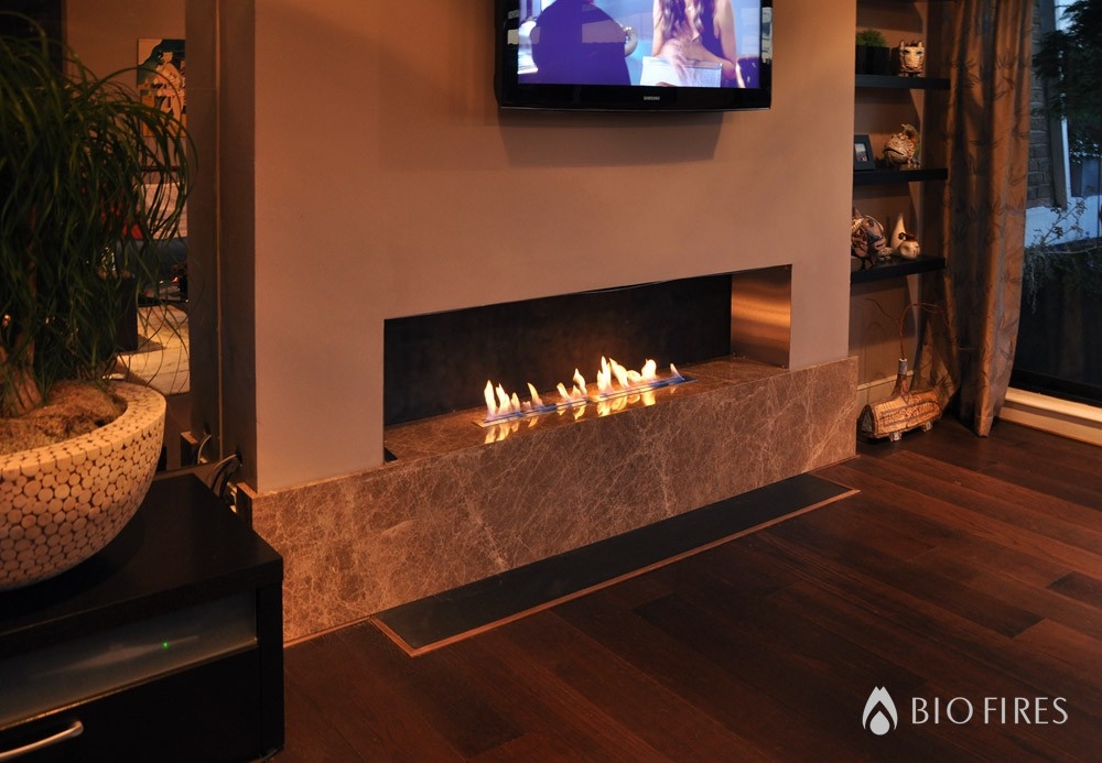 excellent placement of television sets with ethanol fireplaces | bio fireplaces blog tv over fireplace heat shield pics