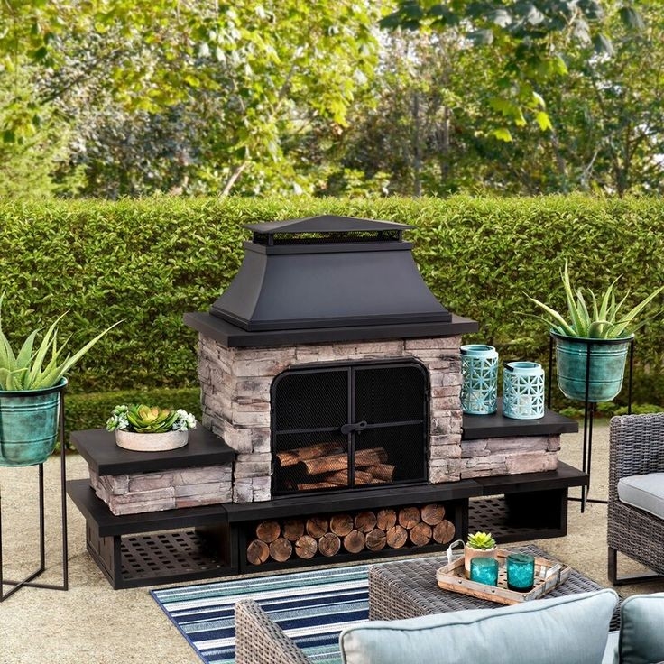 Top Outdoor Fireplace Kits Wood Burning Brand