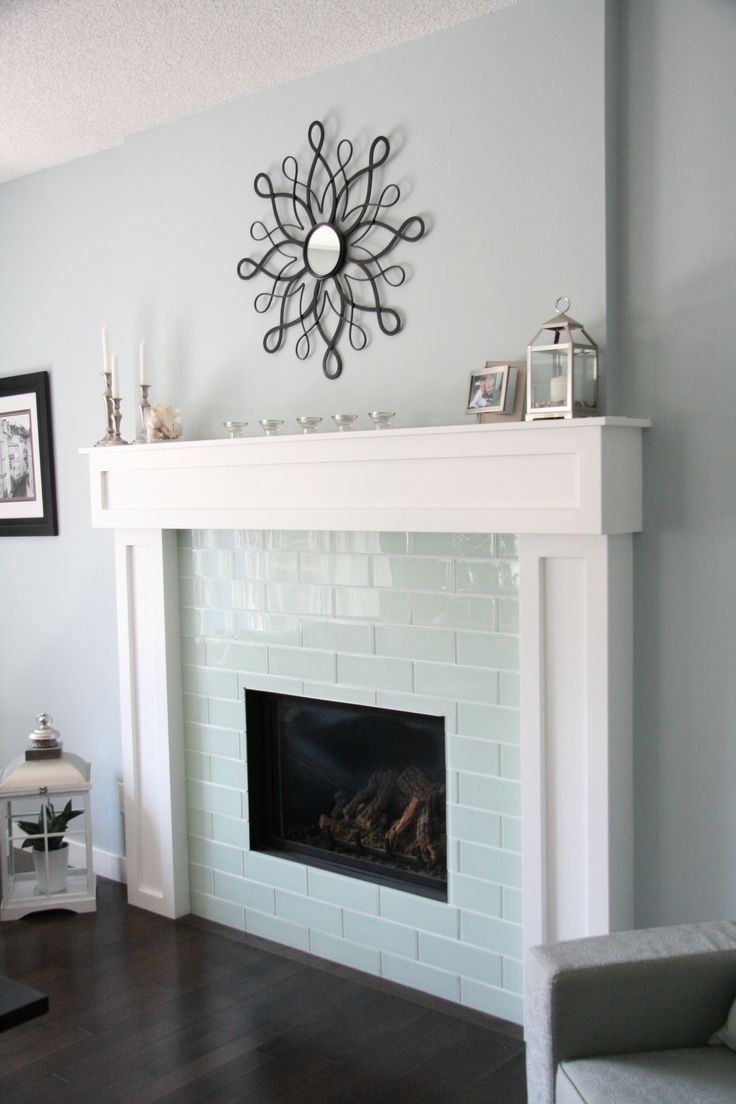 excellent smoke glass 4" x 12" subway tile | glass tile fireplace, home fireplace subway tile fireplace surround picture