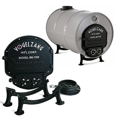 excellent vogelzang deluxe airtight barrel wood stove kit | barrel stove, wood 55 gallon drum fireplace photo
