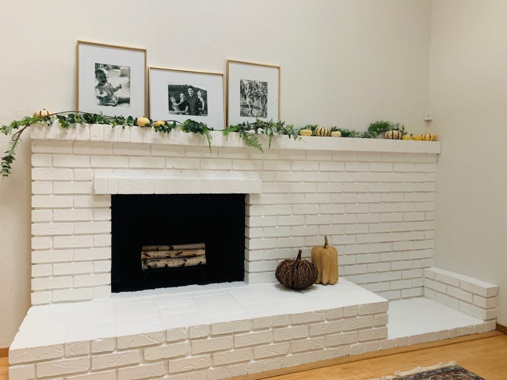 fantastic diy brick fireplace update frugelegance ways to update a brick fireplace photo