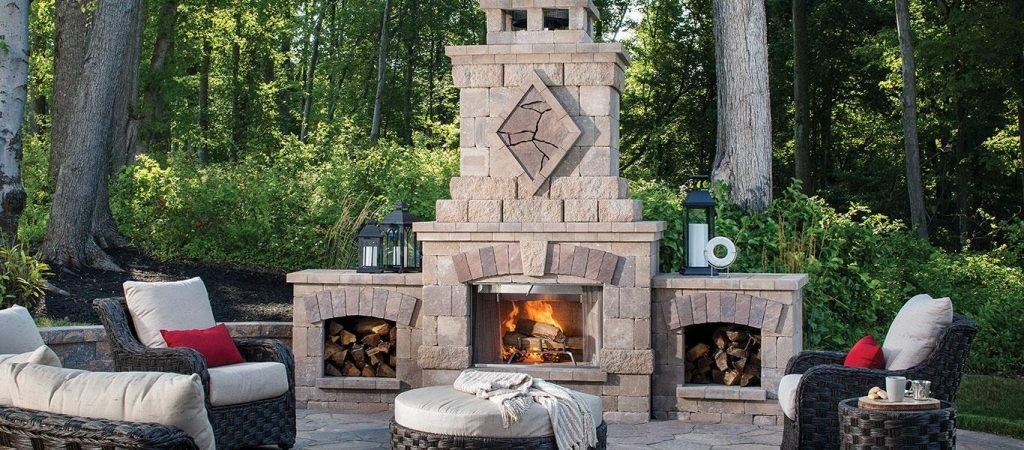 fantastic outdoor fireplace layjao sunjoy amherst 35 in wood burning outdoor fireplace image