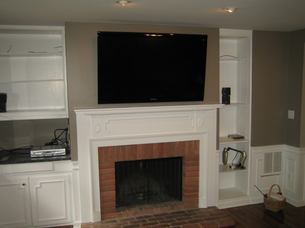 Stunning How To Hide Cords On Wall Mounted Tv Above Fireplace Comparison