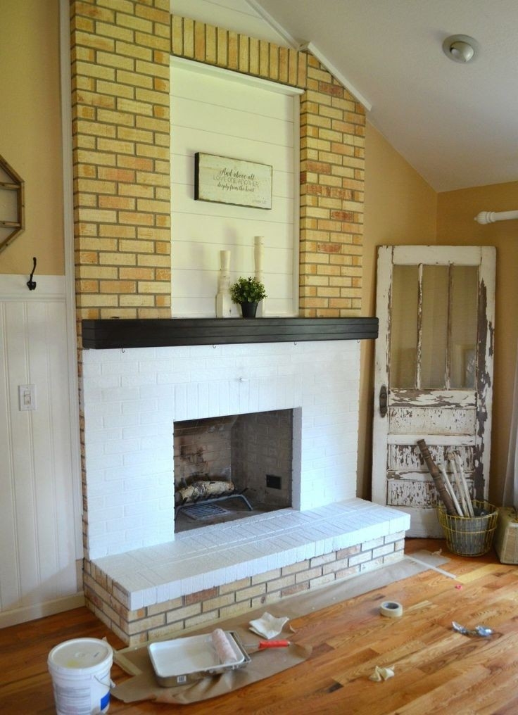 Brilliant Ways To Update A Brick Fireplace Special Price