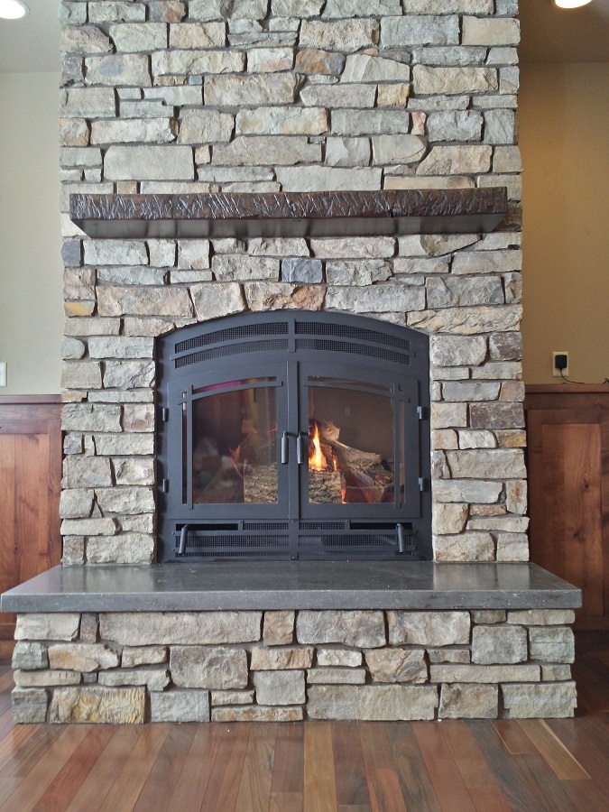 fascinating front facing wood fireplaces | acucraft fireplaces | outdoor wood wood stove insert for prefab fireplace picture