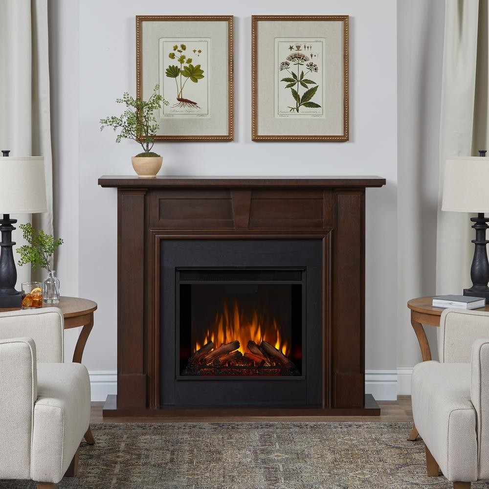 fascinating granby 50 in freestanding electric fireplace in dark walnut 4410e dw home depot electric heaters fireplace photo