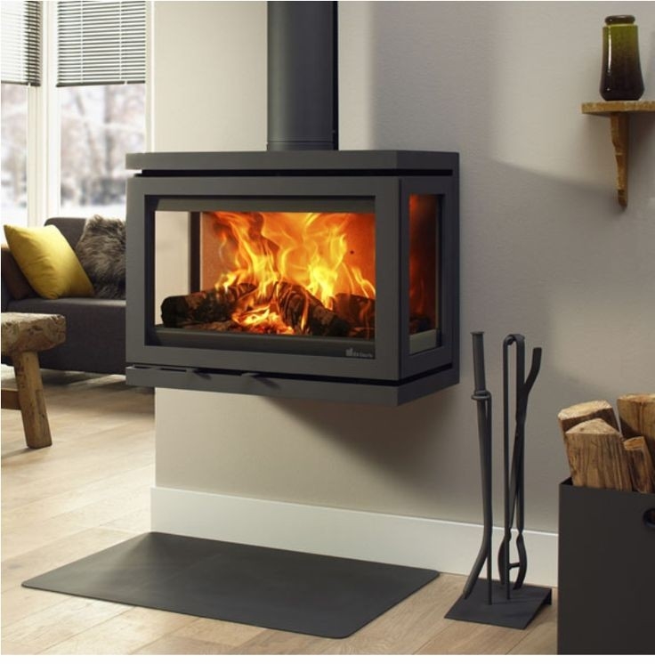 fascinating modern contemporary wood &amp; multi fuel stoves with large glass windows fitting multi fuel stove existing fireplace photo