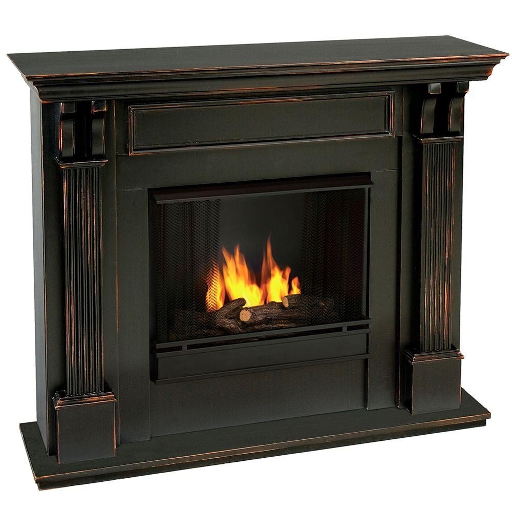 fascinating real flame ashley 48 in gel fuel fireplace in blackwash 7100 bw the fireplace heaters at home depot photo