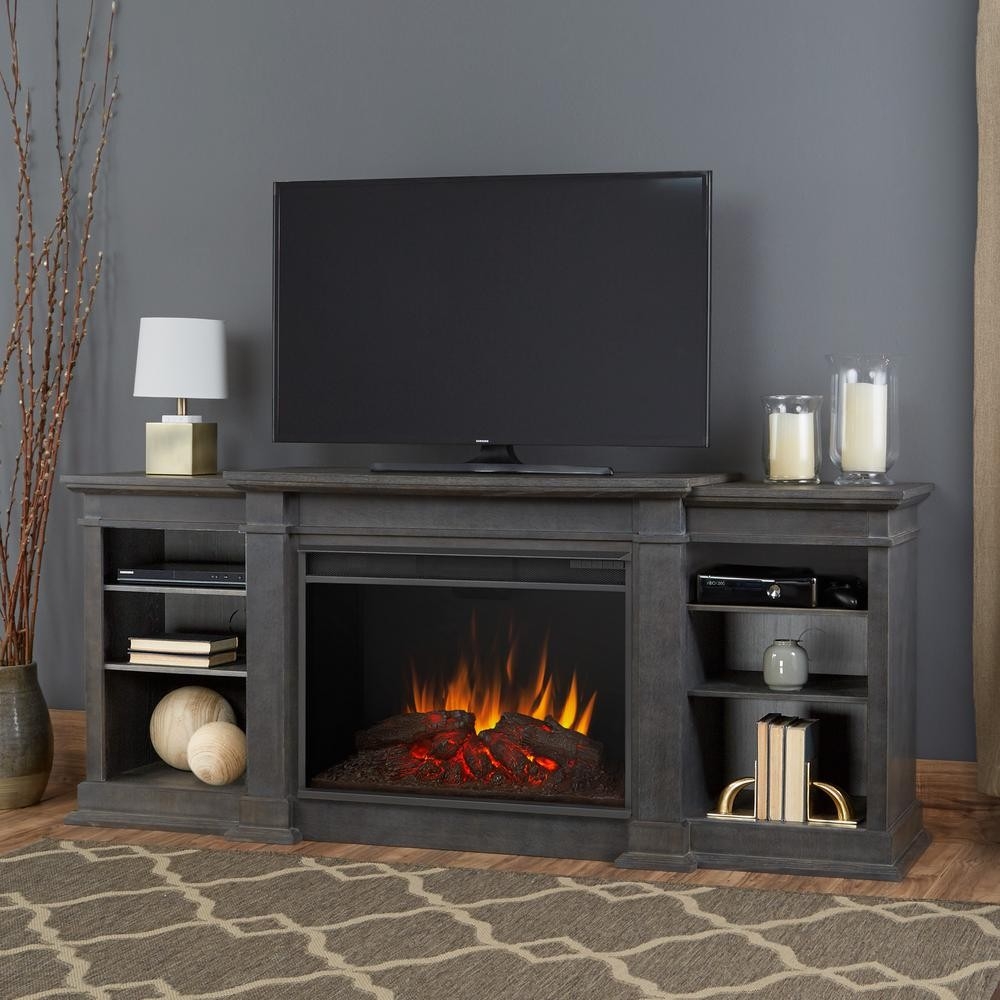 fascinating real flame eliot grand 81 in electric fireplace tv stand entertainment home depot fireplace tv stand picture
