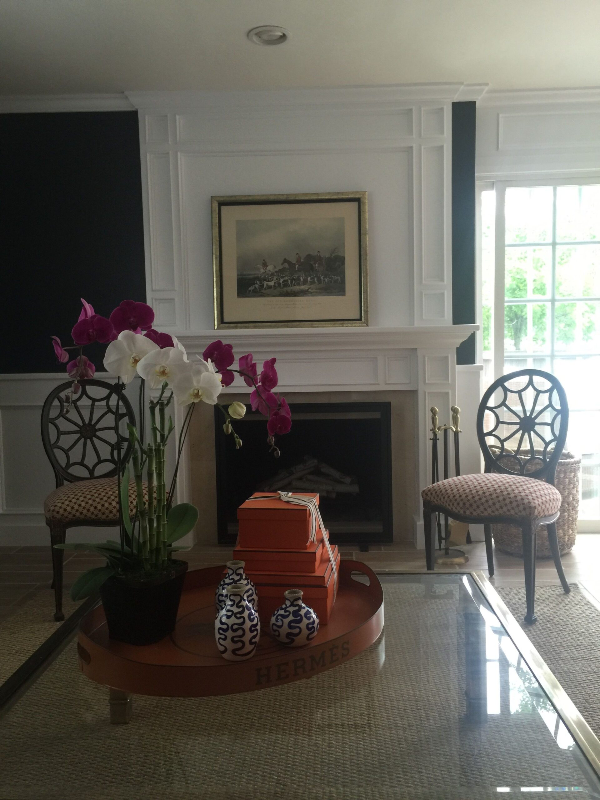 fascinating the house of hampton fireplace with rl paint | black and white black paint for fireplace interior picture