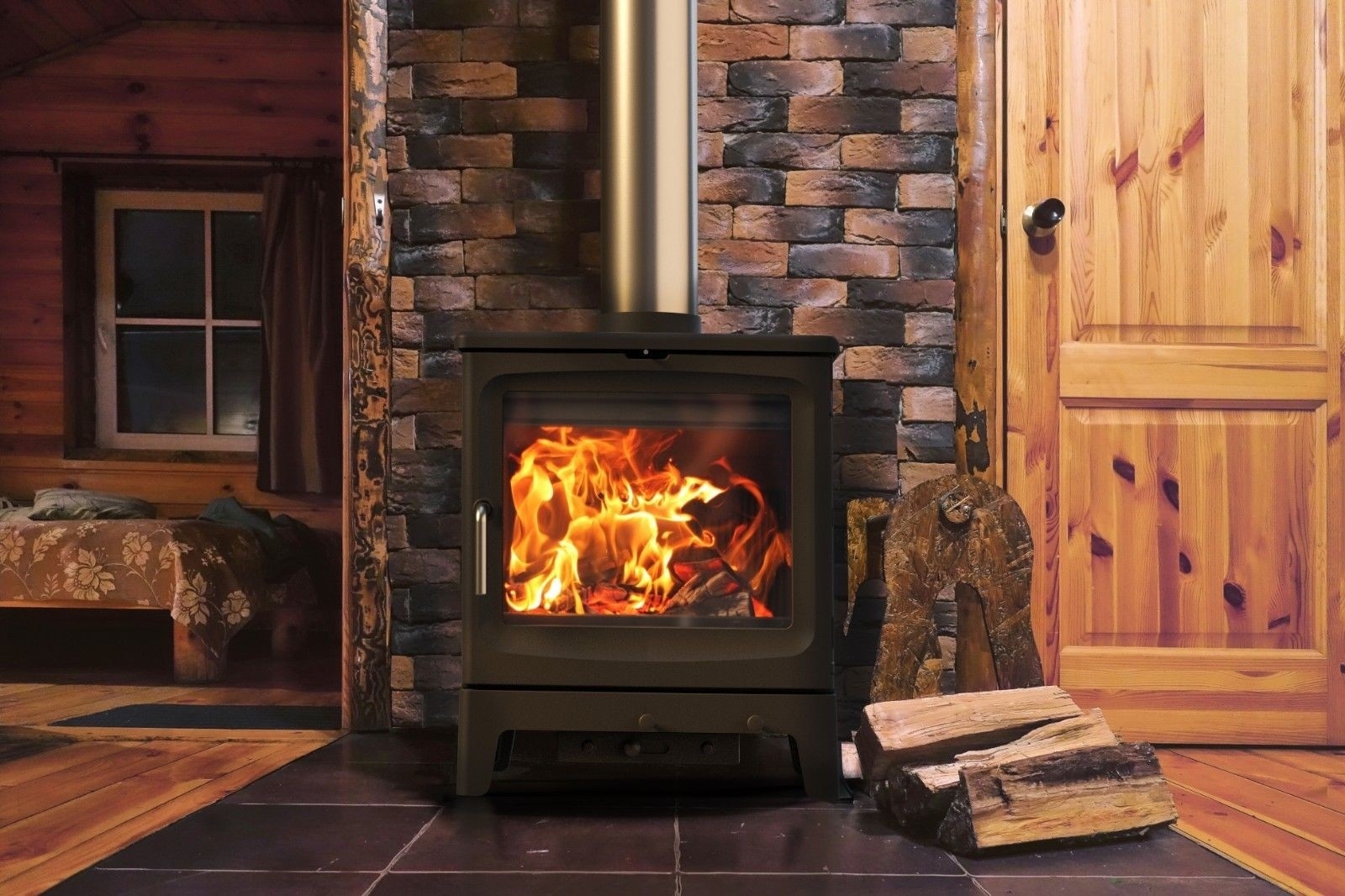 get lowes saltfire peanut 8 multi fuel stove cast fireplaces fitting multi fuel stove existing fireplace image