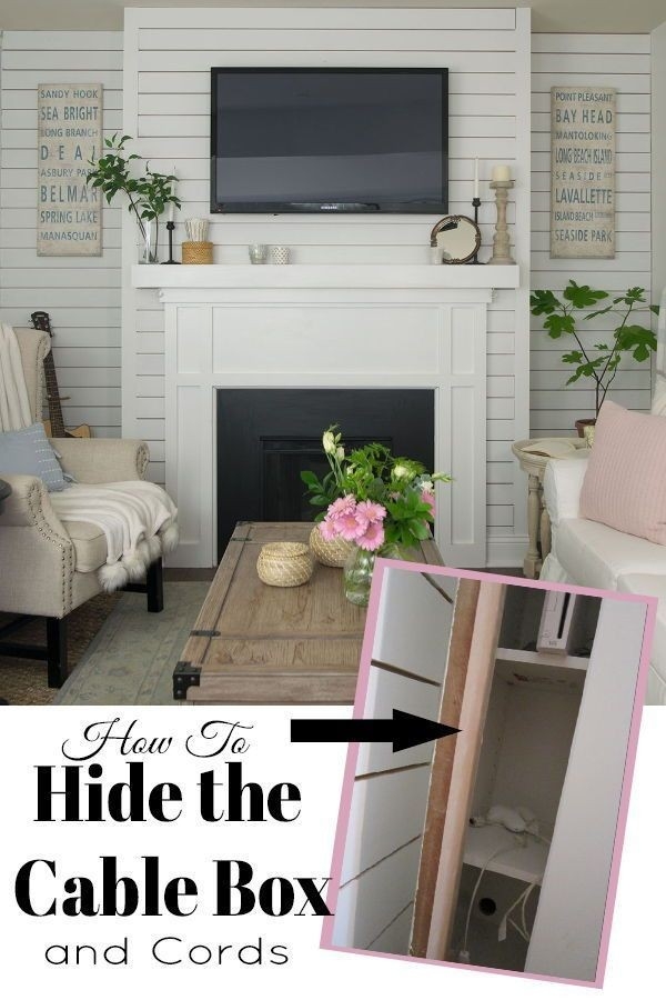 good how to hide the cable box | hide tv cords, hide tv wires, hide cable box hide tv cords over fireplace photo