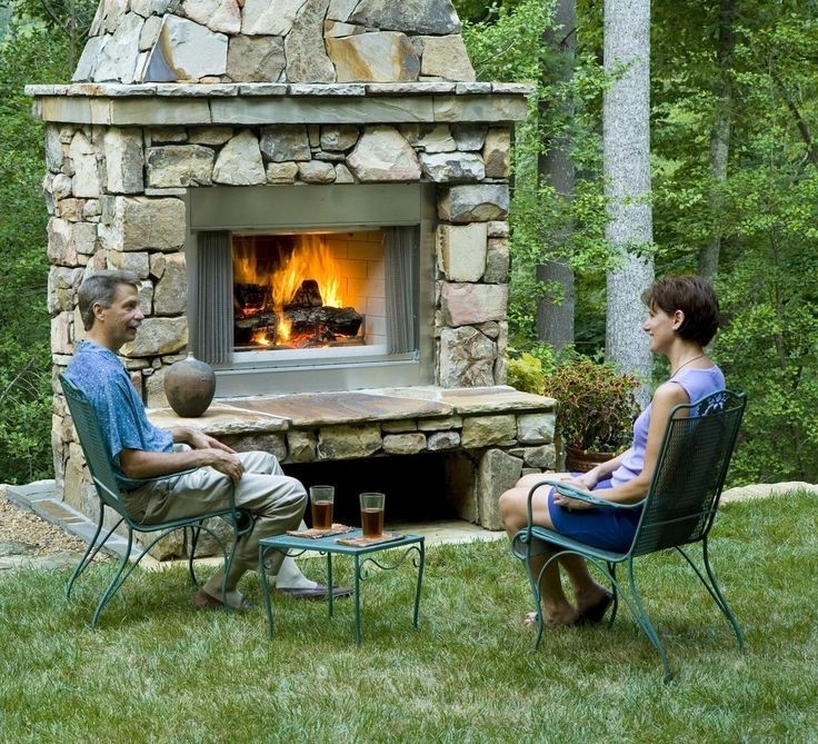gorgeous exterior : tasty photograph gallery of prepossessing freestanding indoor outdoor fireplace canada image