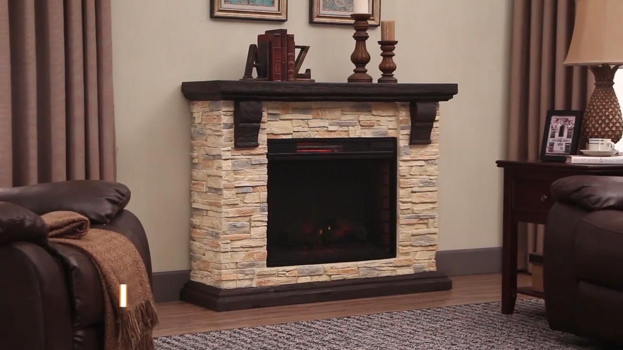 gorgeous home decorators collection highland 50 in freestanding faux stone faux marble fireplace mantels picture