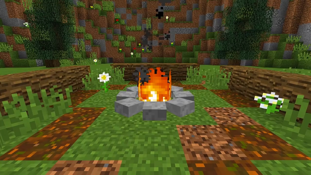 gorgeous how to make a campfire in minecraft making a fireplace in minecraft picture