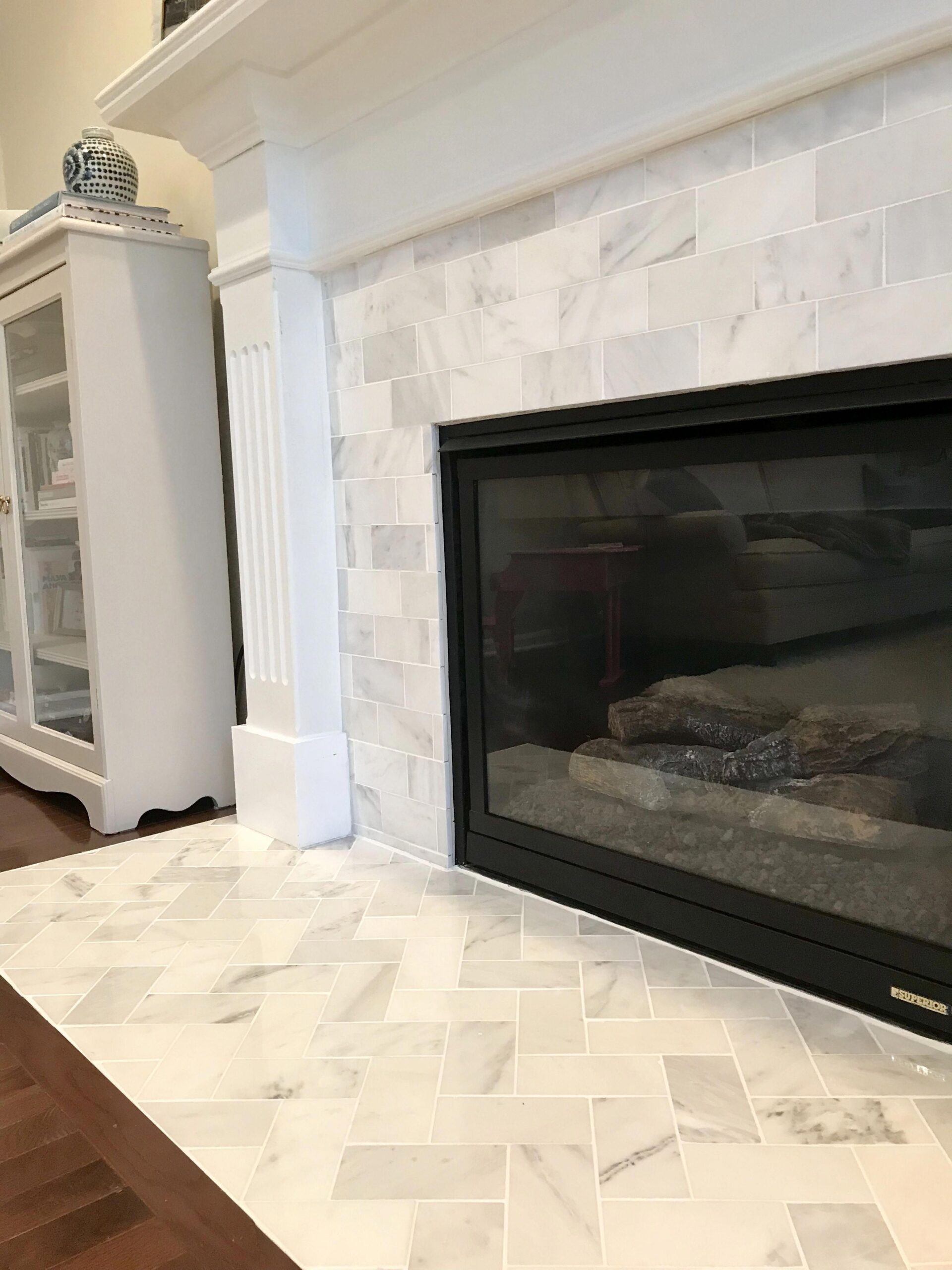 gorgeous new pictures fireplace tile surround strategies it truly is winter stone tile around fireplace image
