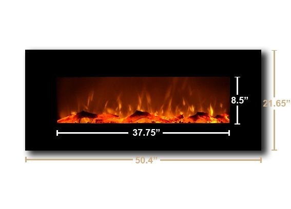gorgeous onyx 80001 50" wall mounted electric fireplace | wall mounted fireplace why gas fireplace shuts off photo