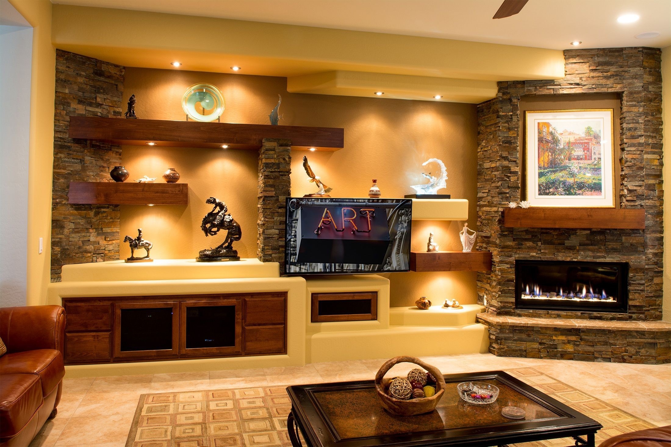gorgeous pin on living room fireplace in middle of living room image