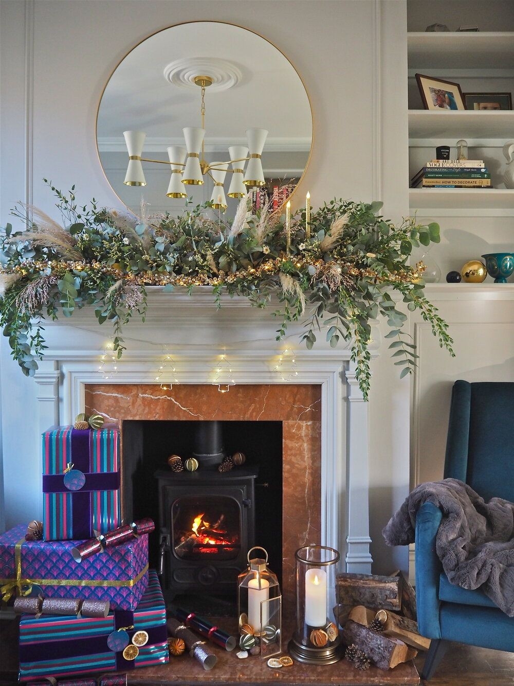 Fascinating Fireplace Garlands With Lights Wholesale