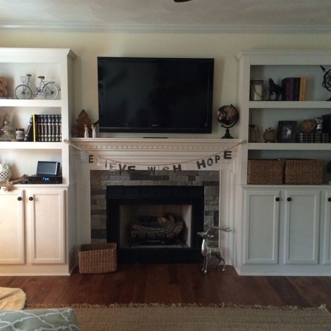 image of image result for bookshelves surrounding fireplace | bookshelves around built in bookshelves around fireplace pics
