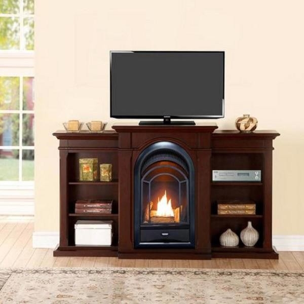 image of procom 10,000 btu ventless dual fuel thermostat insert fireplace system gas fireplace insert home depot image